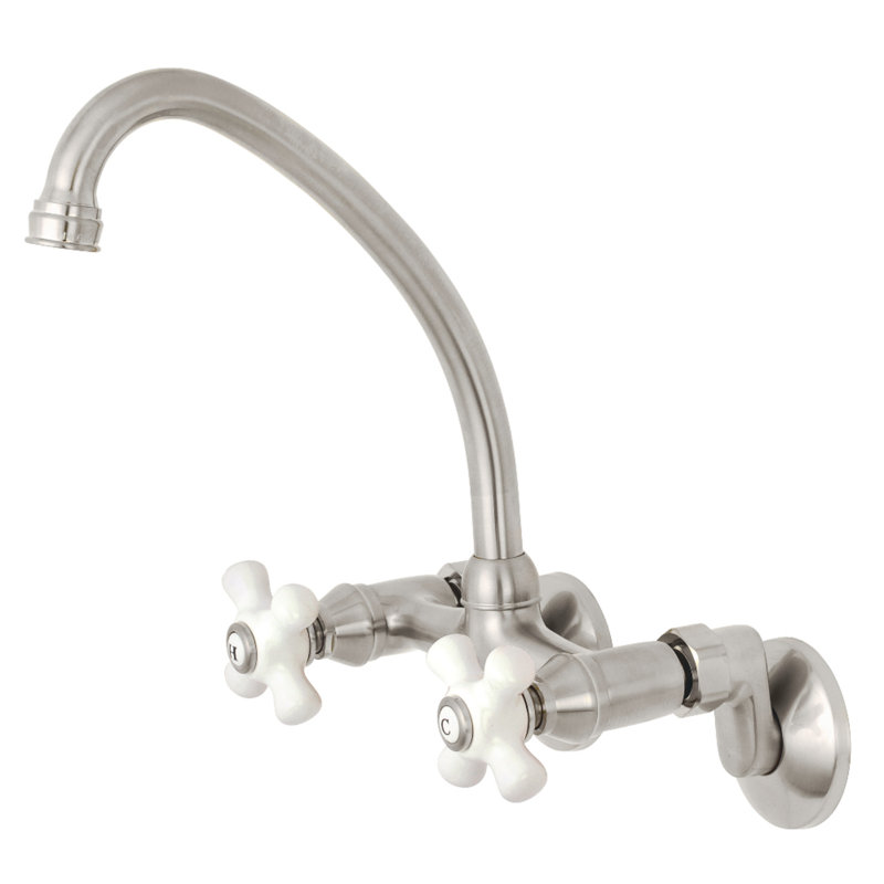 Kingston Brass Kingston Adjustable Double Handle Kitchen Faucet Wayfair